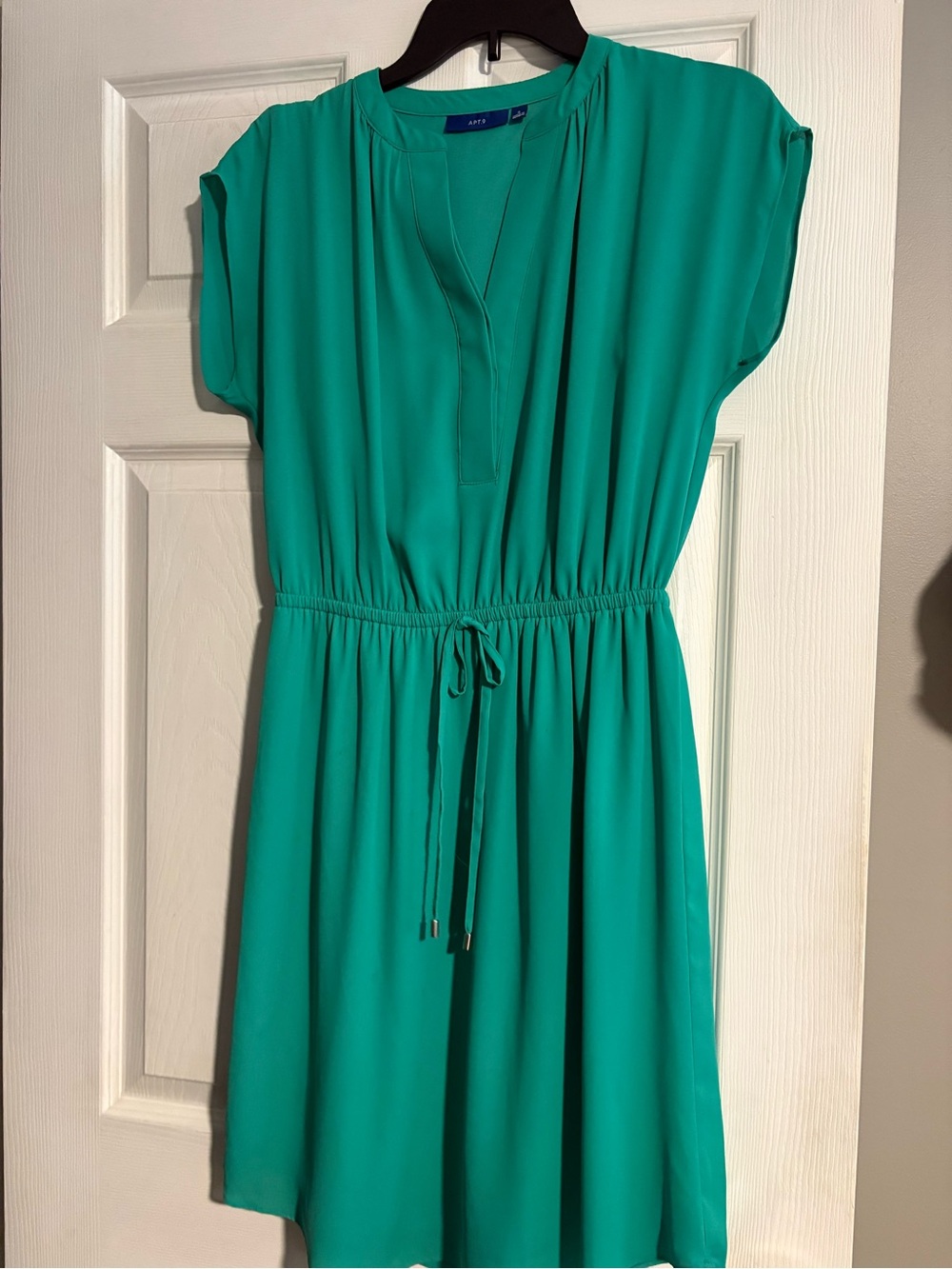 Apt. 9 Teal Drawstring-Waist Midi Dress